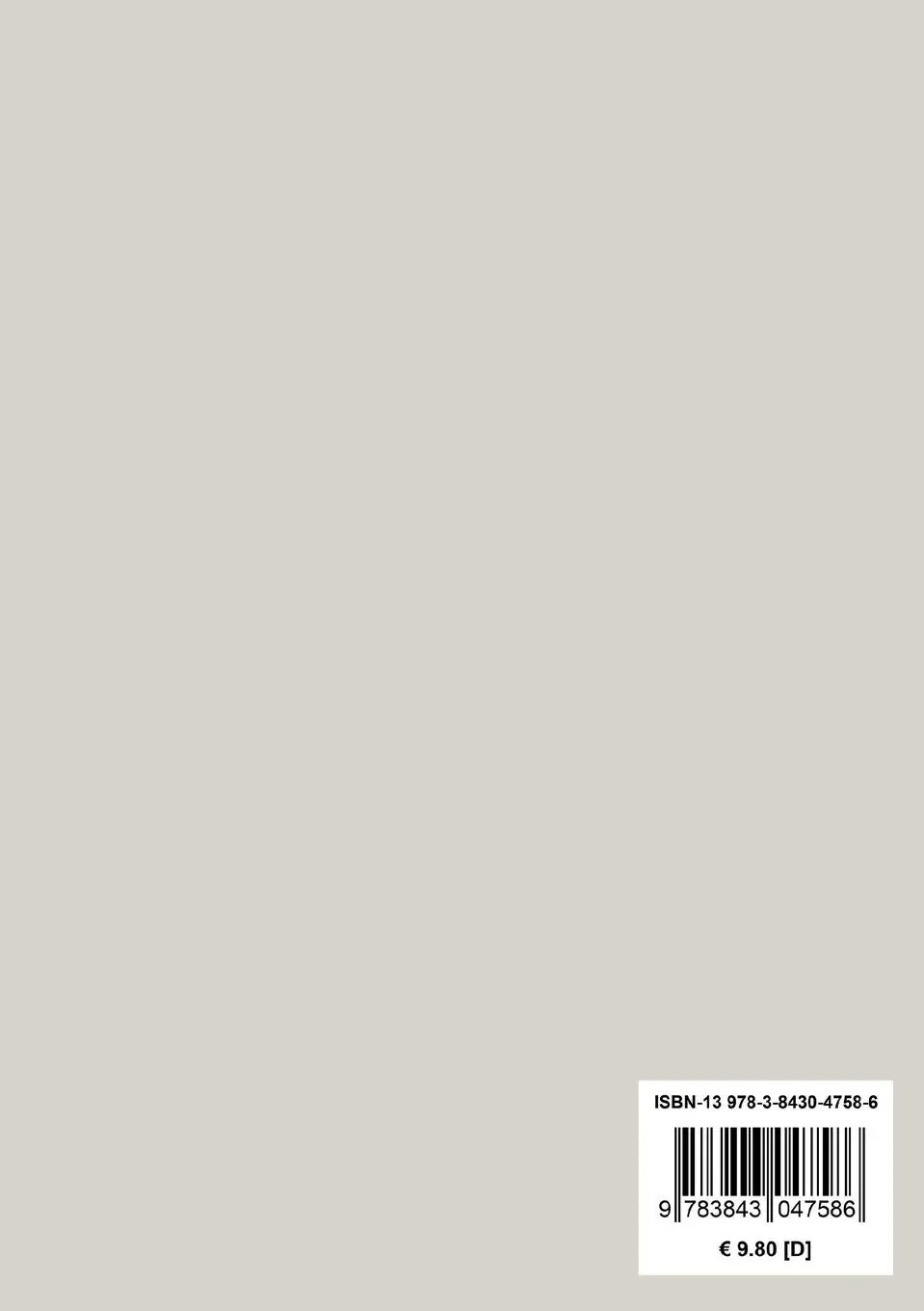 Rückseite: 9783843047586 | Kreuzzüge des Philologen | Johann Georg Hamann | Taschenbuch | 96 S.