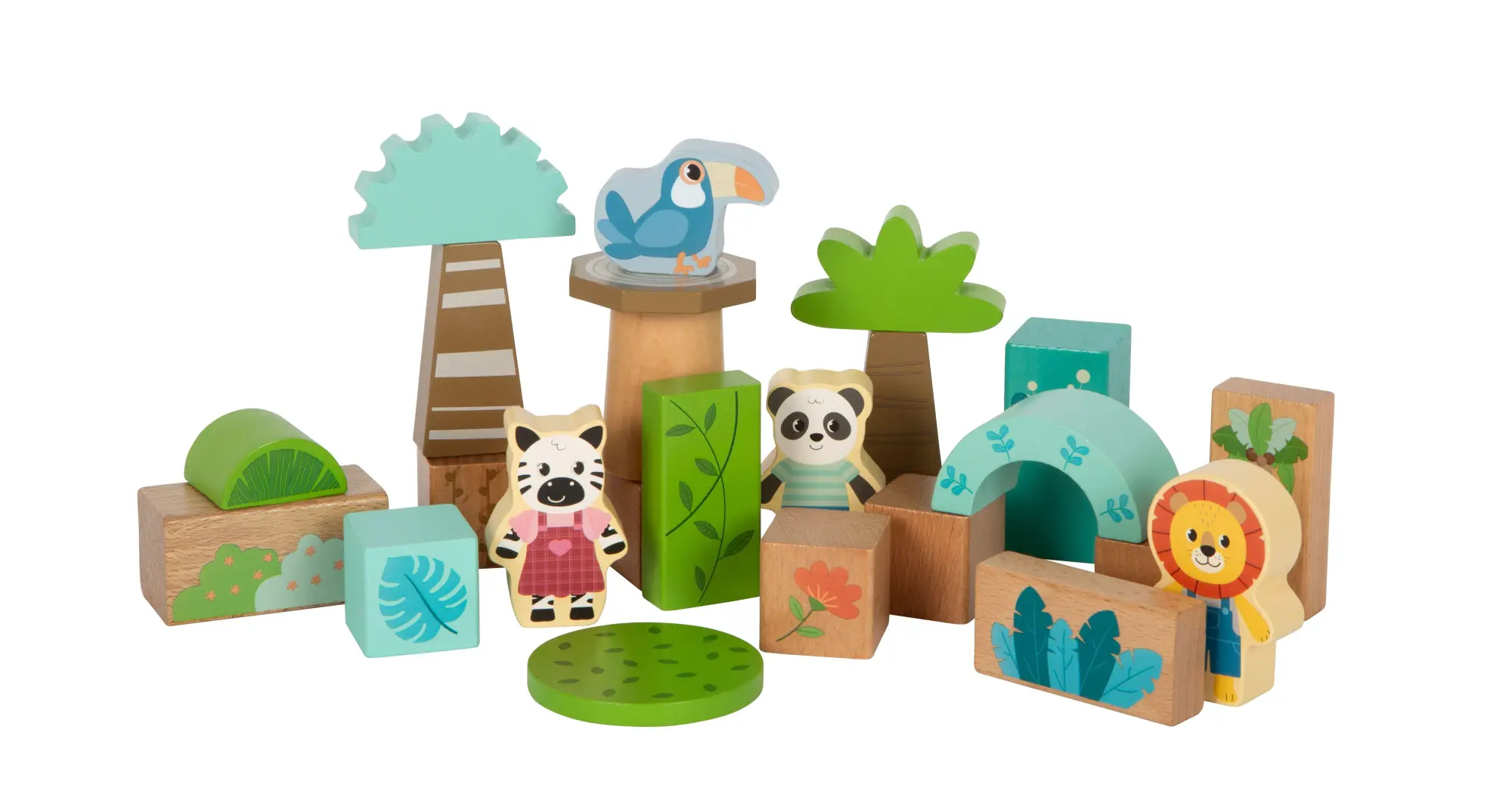 Bild: 4020972127686 | Holzbausteine "Jungle Friends" | 12768 | Deutsch | 2025