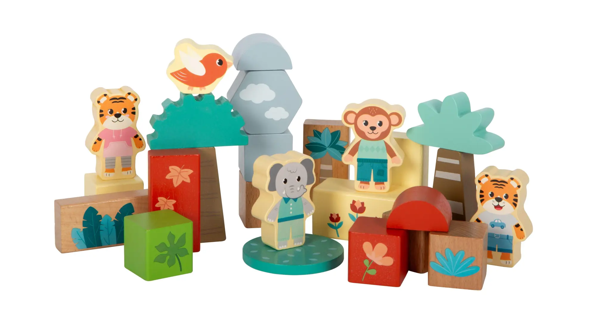Bild: 4020972127686 | Holzbausteine "Jungle Friends" | 12768 | Deutsch | 2025