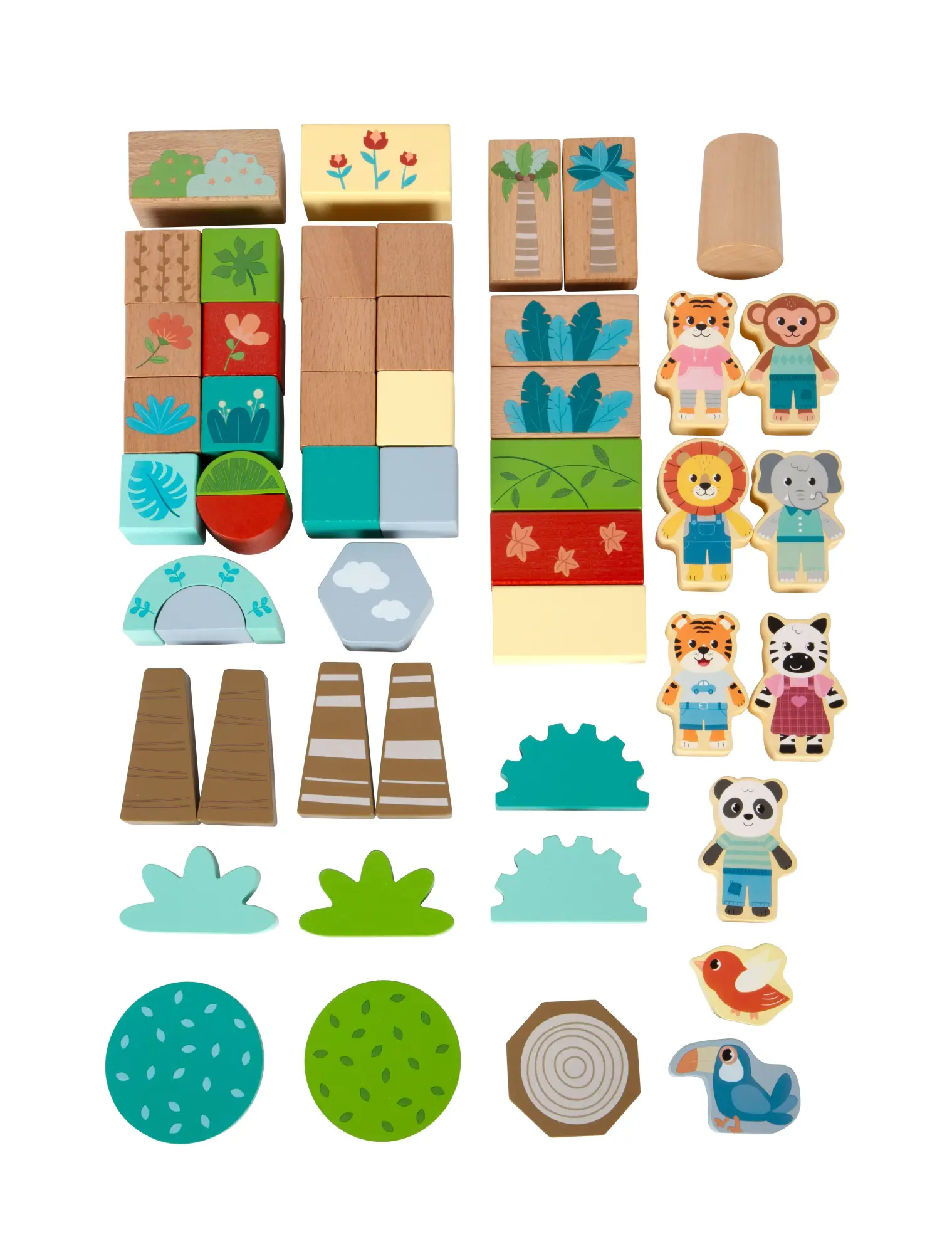 Bild: 4020972127686 | Holzbausteine "Jungle Friends" | 12768 | Deutsch | 2025