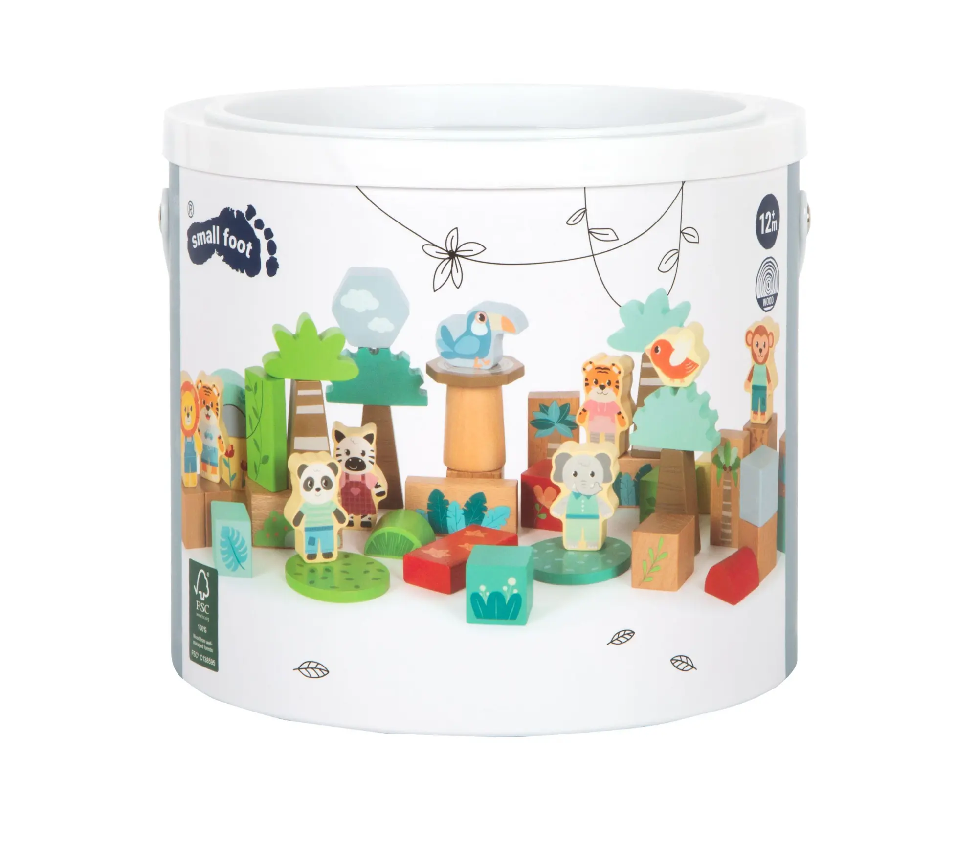Bild: 4020972127686 | Holzbausteine "Jungle Friends" | 12768 | Deutsch | 2025