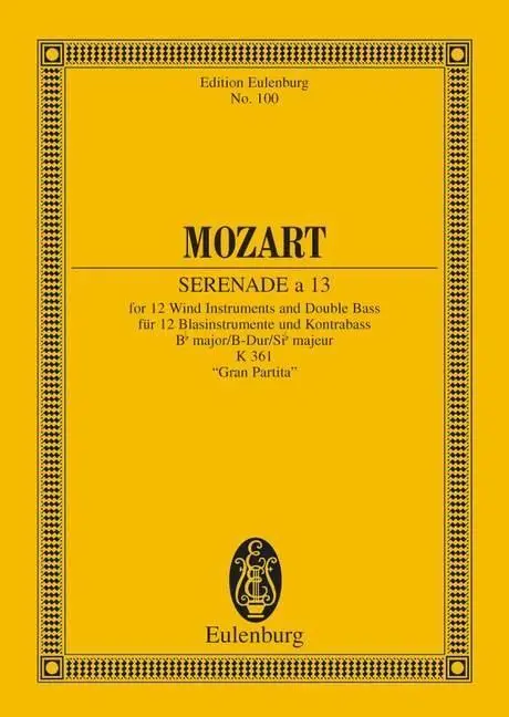 Cover: 9783795767686 | Serenade a 13 No. 10 B-Dur | Wolfgang Amadeus Mozart | Buch | 108 S.