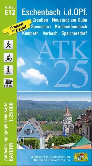 Cover: 9783899337686 | ATK25-E12 Eschenbach i.d.OPf. (Amtliche Topographische Karte 1:25000)