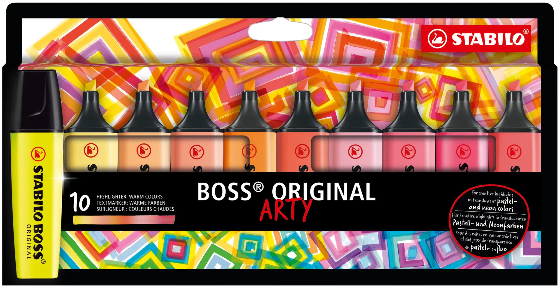 Cover: 4006381577786 | STABILO BOSS ORIGINAL 10er Etui warme Farben ARTY | In Karton | 2022
