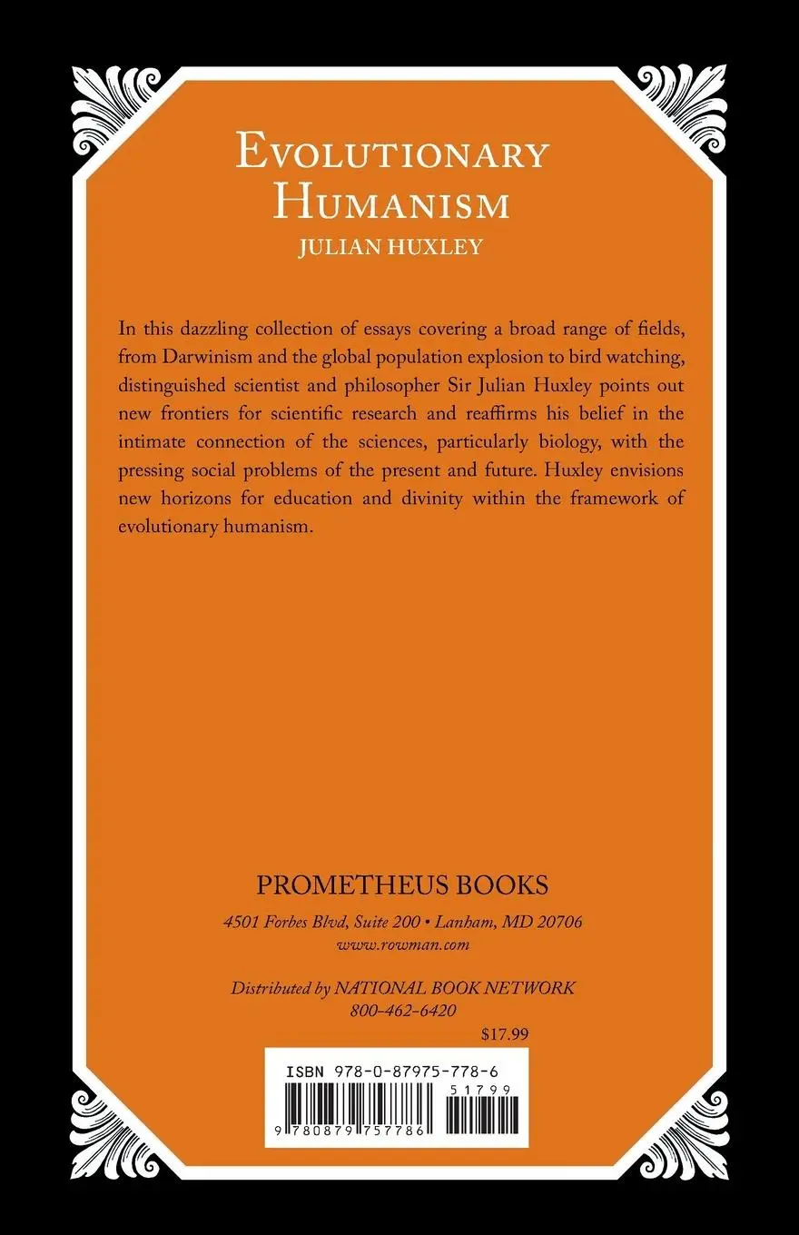 Rückseite: 9780879757786 | Evolutionary Humanism | Julian S. Huxley | Taschenbuch | Paperback
