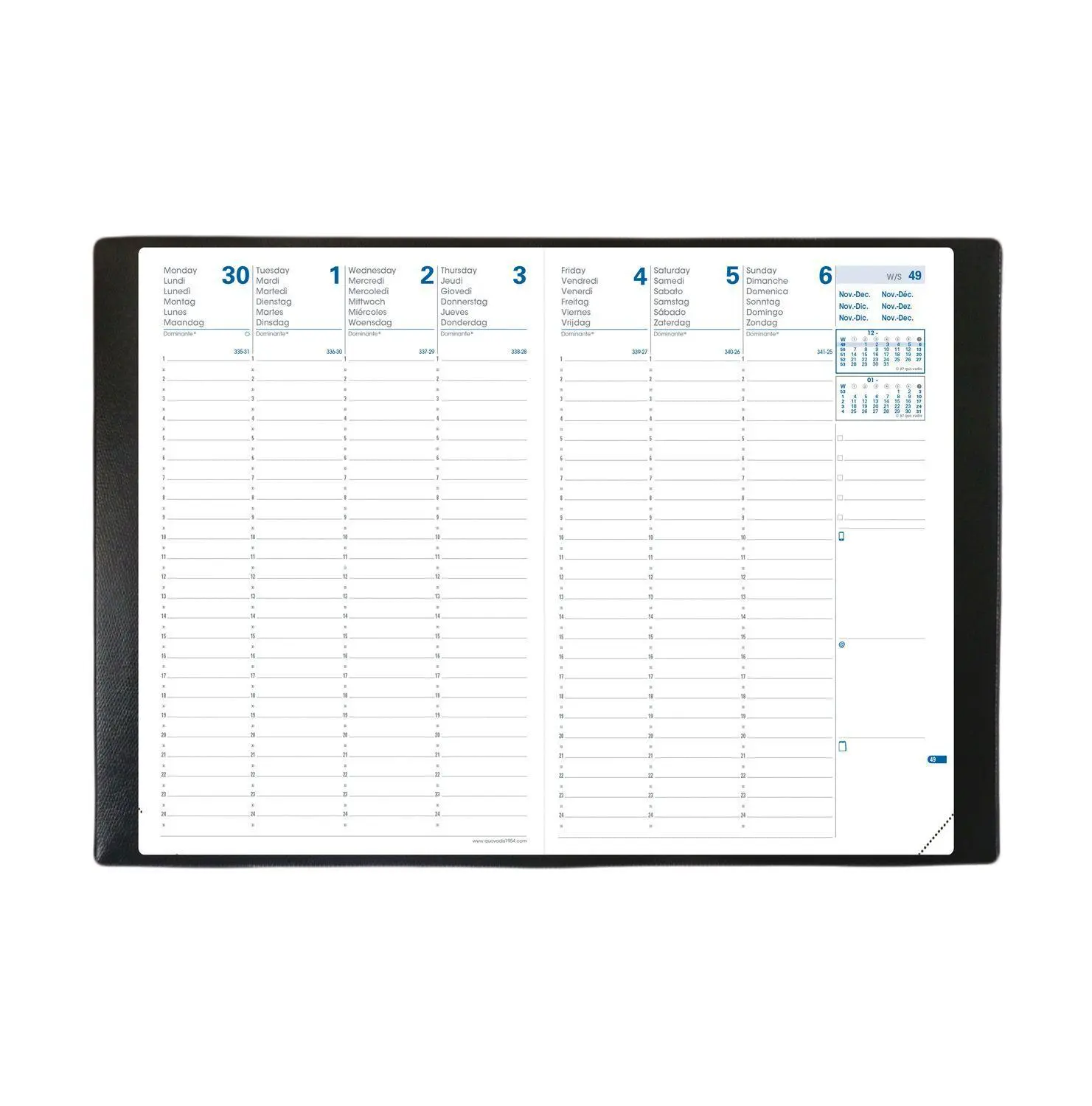 Bild: 3371010447886 | H24/24 ML VZ Impala schwarz 2026 | Kalender im Schreibtischformat