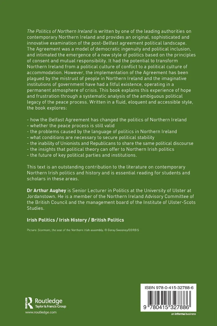 Rückseite: 9780415327886 | The Politics of Northern Ireland | Beyond the Belfast Agreement | Buch