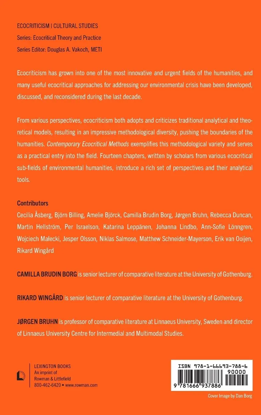 Rückseite: 9781666937886 | Contemporary Ecocritical Methods | Camilla Brudin Borg (u. a.) | Buch