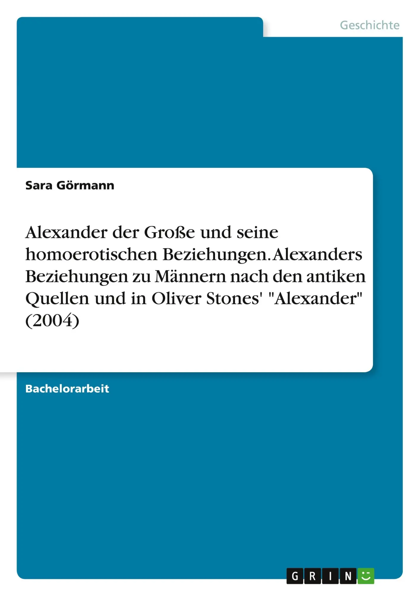 Cover: 9783346727886 | Alexander der Große und seine homoerotischen Beziehungen....