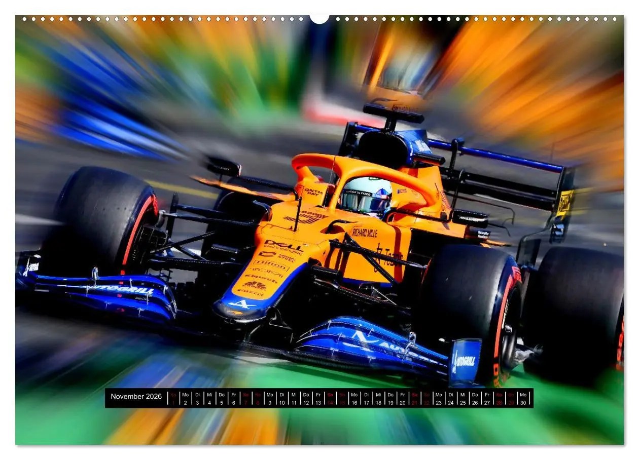 Bild: 9783457607886 | Vollgas in der Formel 1 (Wandkalender 2026 DIN A2 quer), CALVENDO...
