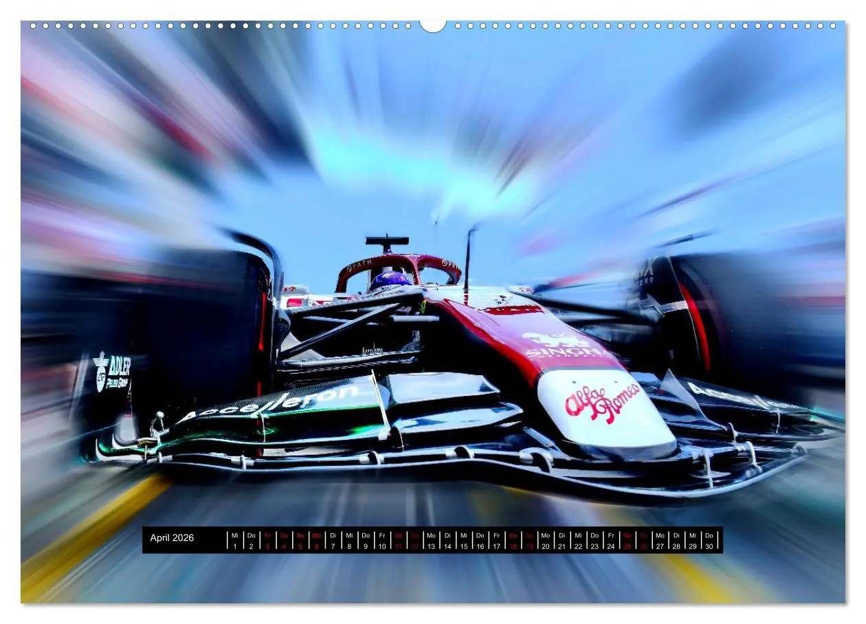 Bild: 9783457607886 | Vollgas in der Formel 1 (Wandkalender 2026 DIN A2 quer), CALVENDO...