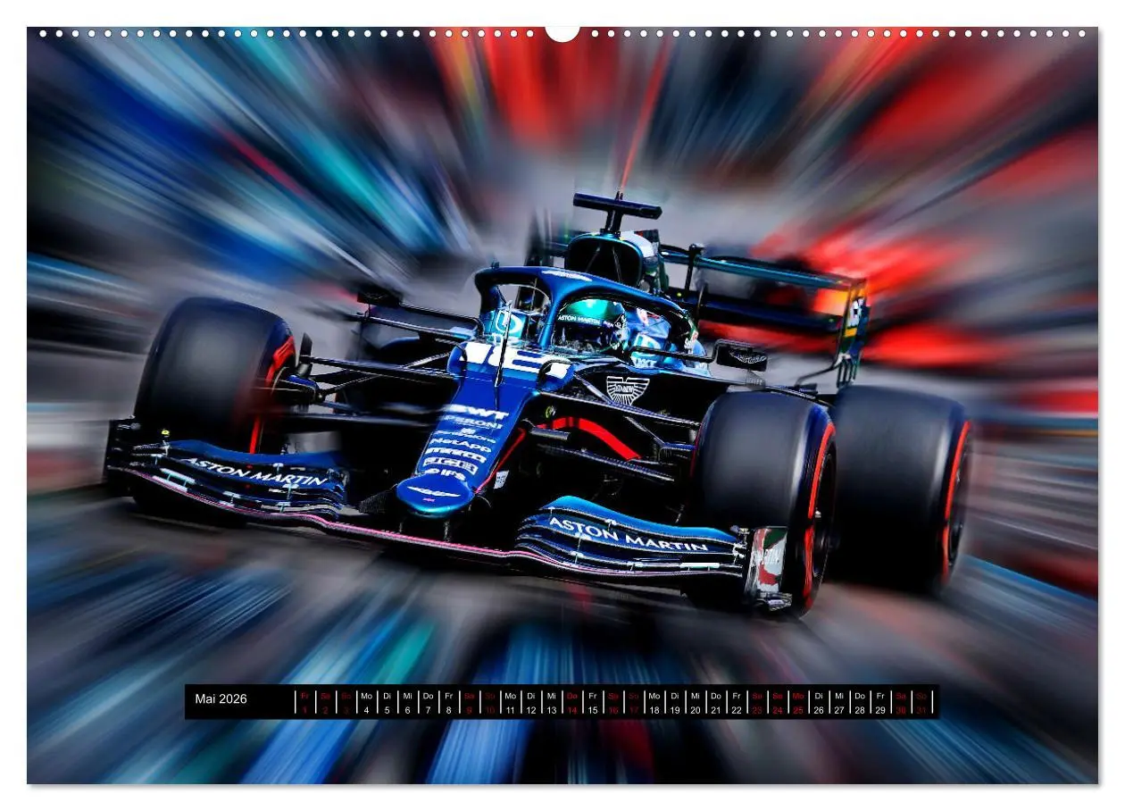 Bild: 9783457607886 | Vollgas in der Formel 1 (Wandkalender 2026 DIN A2 quer), CALVENDO...