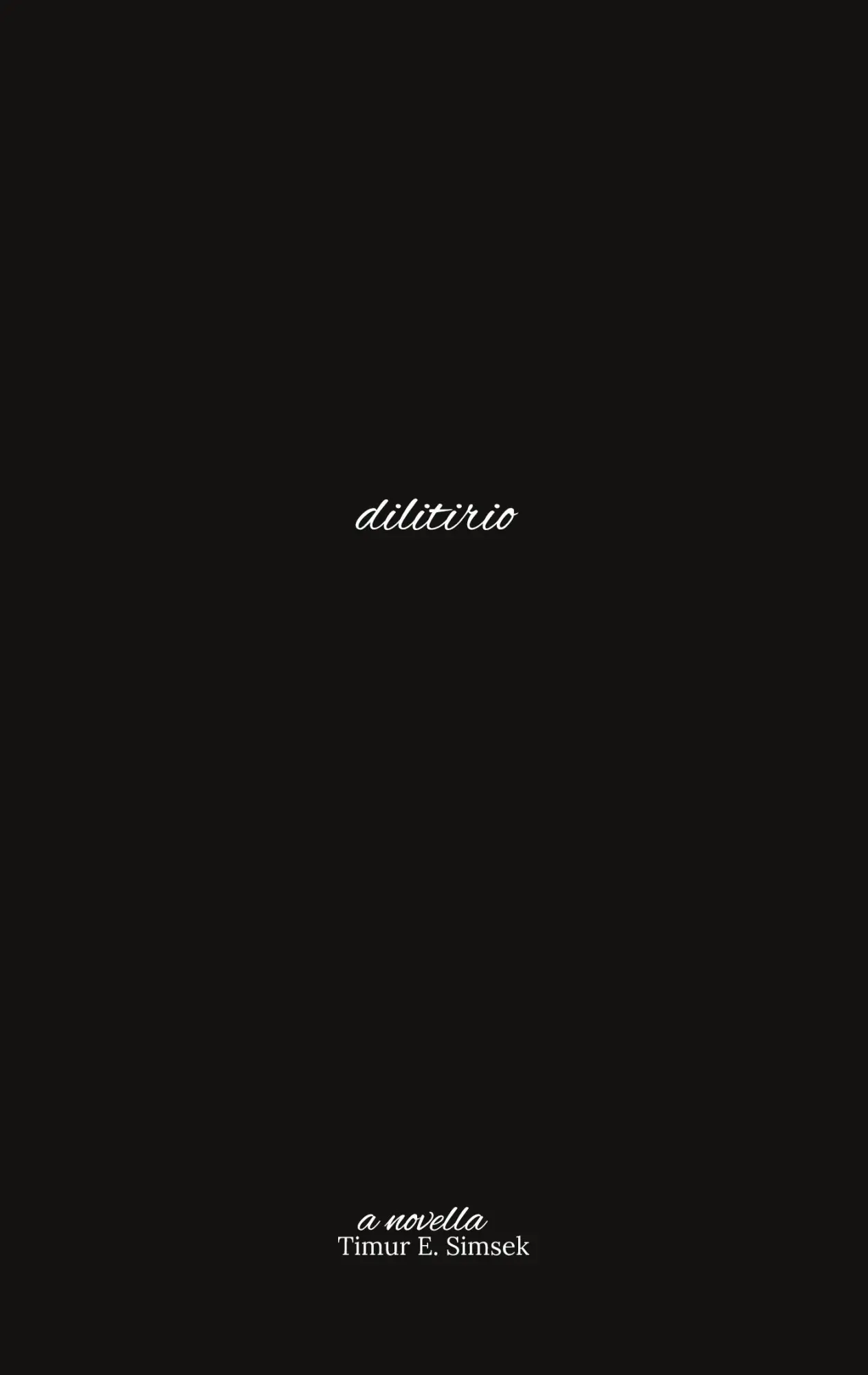 Cover: 9783757817886 | dilitirio | a novella | Timur E. Simsek | Taschenbuch | Englisch