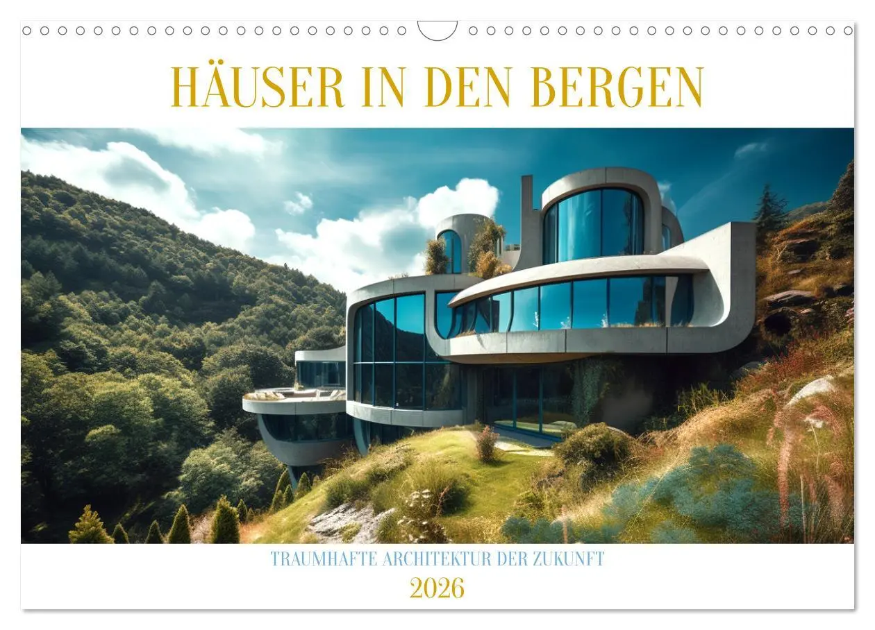 Cover: 9783457527986 | Häuser in den Bergen (Wandkalender 2026 DIN A3 quer), CALVENDO...