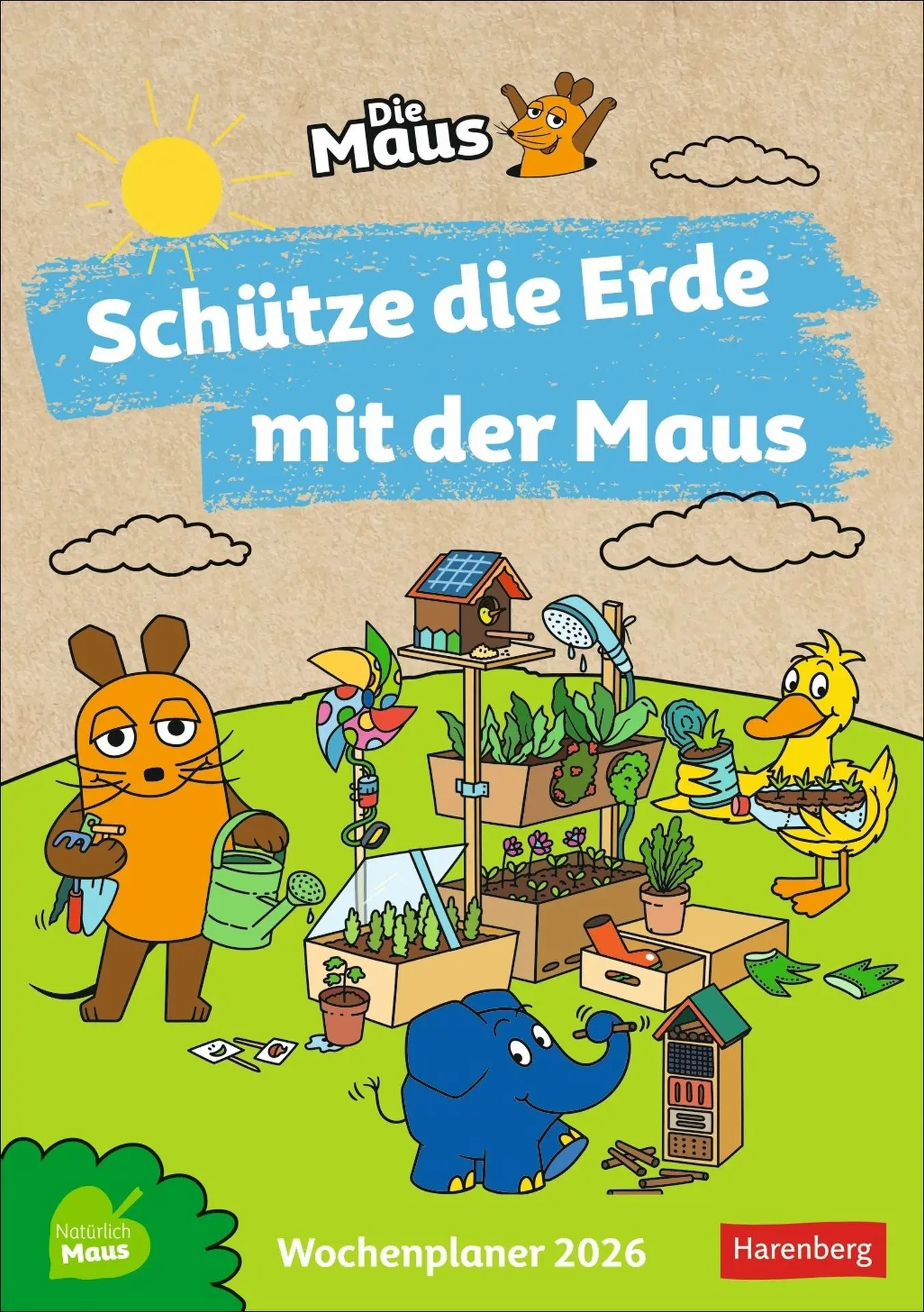 Cover: 9783840037986 | Schütze die Erde mit der Maus Wochenkalender 2026 | Ulrike Anders