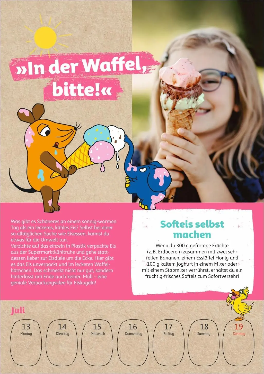 Bild: 9783840037986 | Schütze die Erde mit der Maus Wochenkalender 2026 | Ulrike Anders
