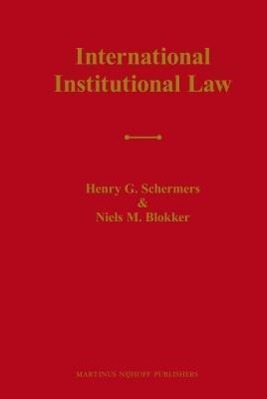 International Institutional Law: Unity Within Diversity  Henry G. Schermers  Taschenbuch  Englisch  2011 - Schermers, Henry G.