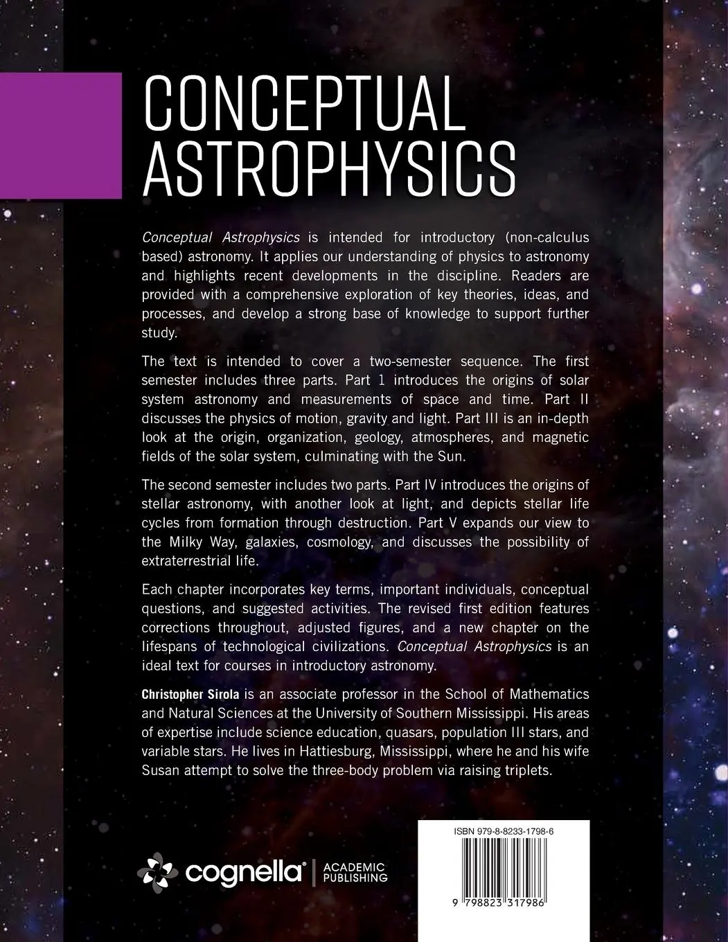 Rückseite: 9798823317986 | Conceptual Astrophysics | Christopher Sirola | Taschenbuch | Englisch