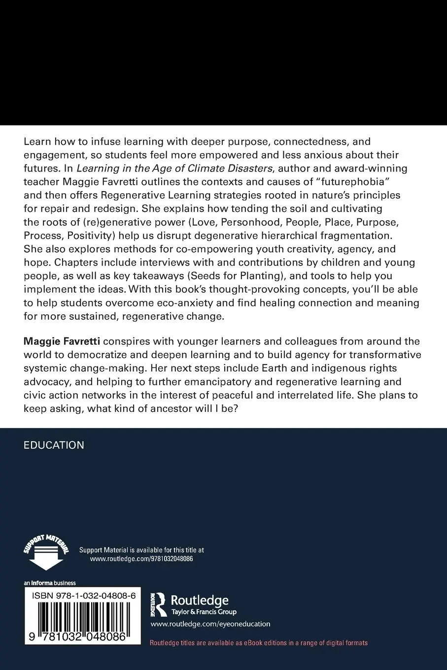 Rückseite: 9781032048086 | Learning in the Age of Climate Disasters | Maggie Favretti | Buch