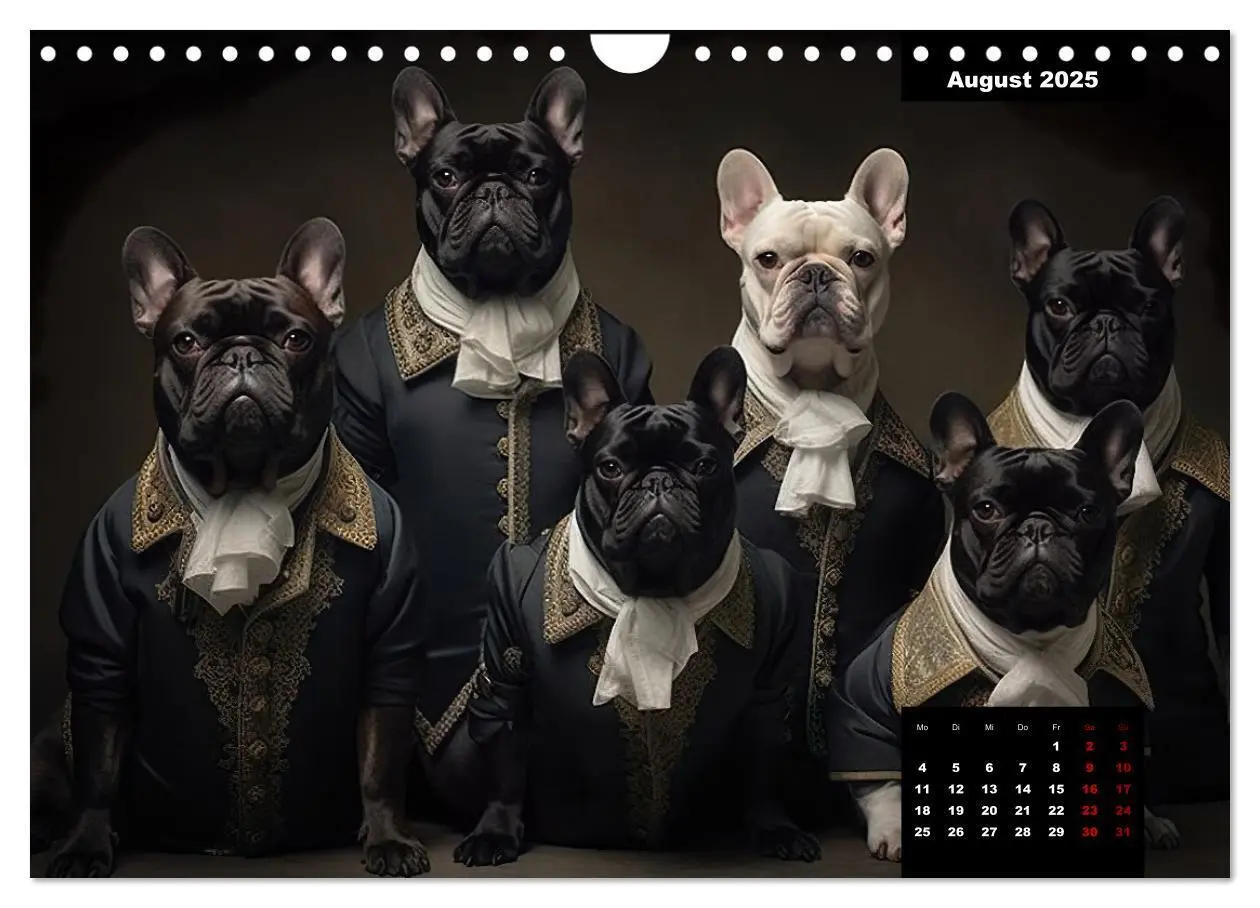 Bild: 9783383858086 | Französische Bulldogge KI Digiart (Wandkalender 2025 DIN A4 quer),...