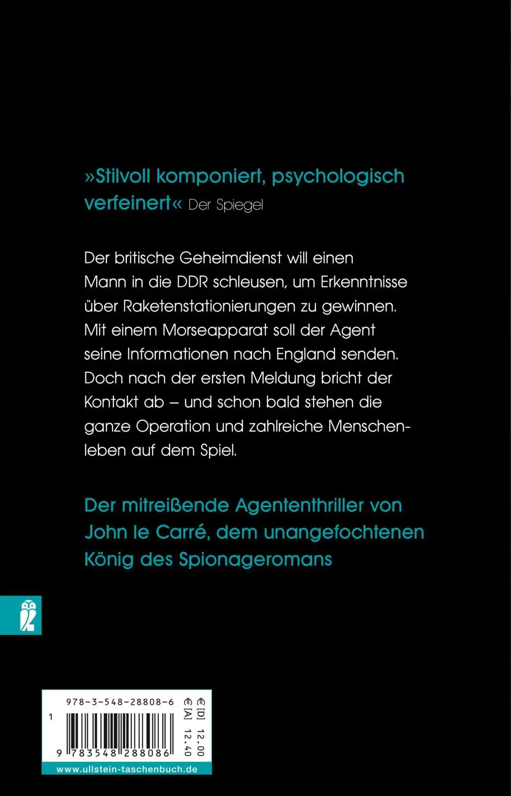 Rückseite: 9783548288086 | Krieg im Spiegel | John Le Carré | Taschenbuch | 320 S. | Deutsch