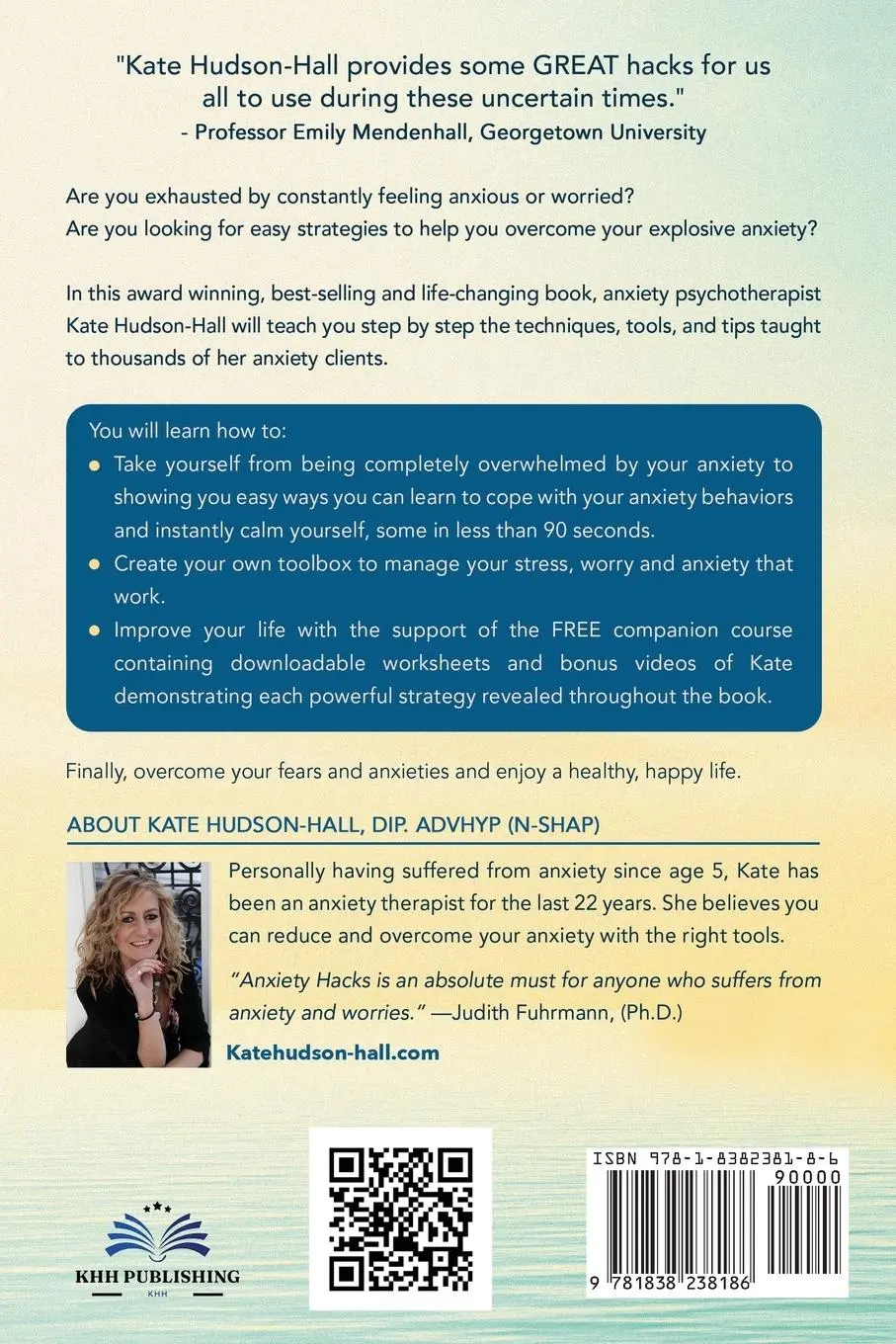Rückseite: 9781838238186 | ANXIETY HACKS | PROVEN TECHNIQUES, TOOLS AND TIPS TO CALMNESS | Buch