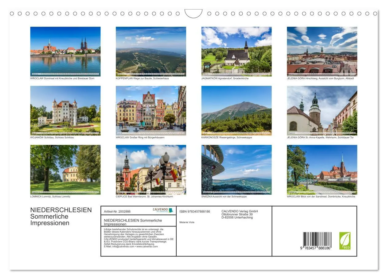Bild: 9783457888186 | NIEDERSCHLESIEN Sommerliche Impressionen (Wandkalender 2026 DIN A3...
