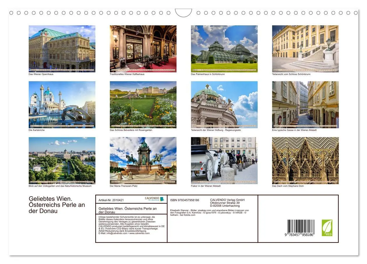 Bild: 9783457958186 | Geliebtes Wien. Österreichs Perle an der Donau (Wandkalender 2026...