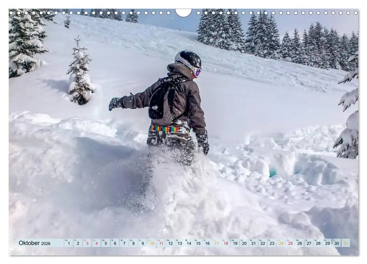 Bild: 9783516048186 | Snowboarden - ein Stück Freiheit (Wandkalender 2026 DIN A3 quer),...