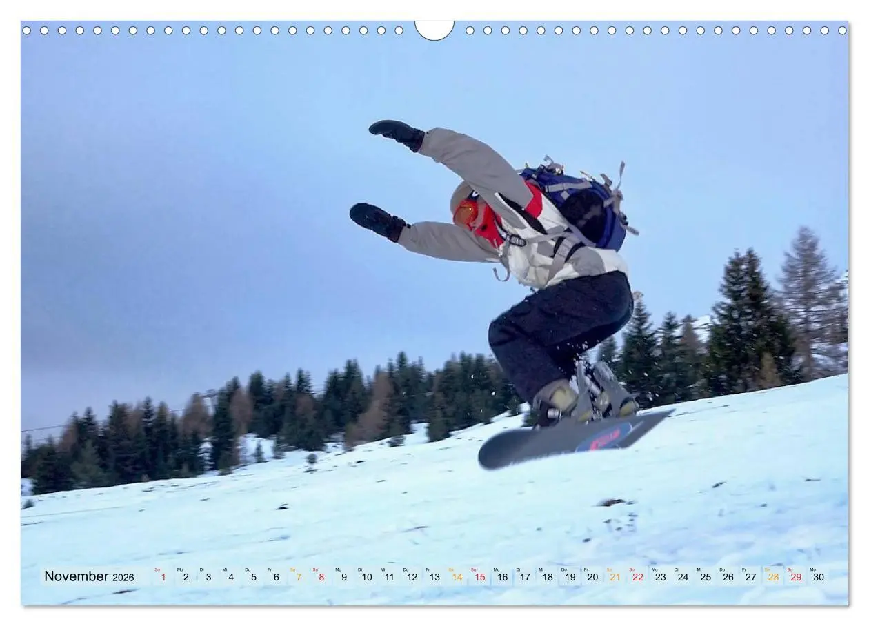 Bild: 9783516048186 | Snowboarden - ein Stück Freiheit (Wandkalender 2026 DIN A3 quer),...