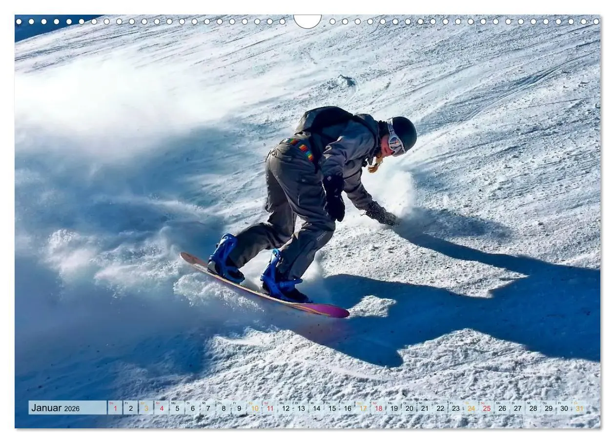 Bild: 9783516048186 | Snowboarden - ein Stück Freiheit (Wandkalender 2026 DIN A3 quer),...
