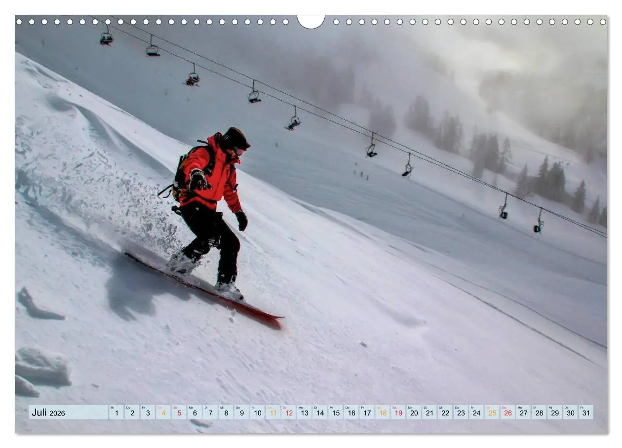 Bild: 9783516048186 | Snowboarden - ein Stück Freiheit (Wandkalender 2026 DIN A3 quer),...