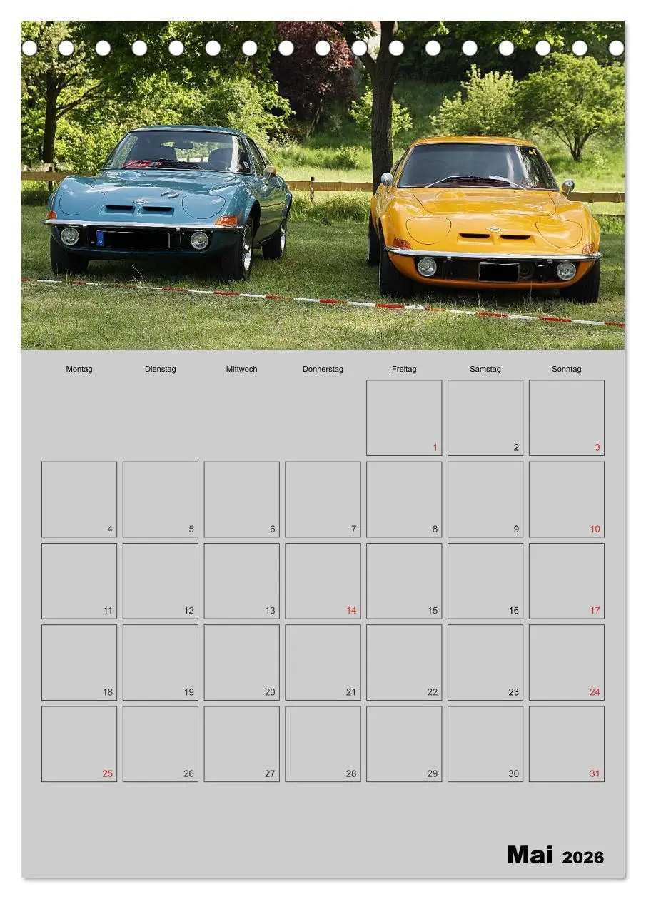Bild: 9783516428186 | Opel GT Terminplaner (Tischkalender 2026 DIN A5 hoch), CALVENDO...
