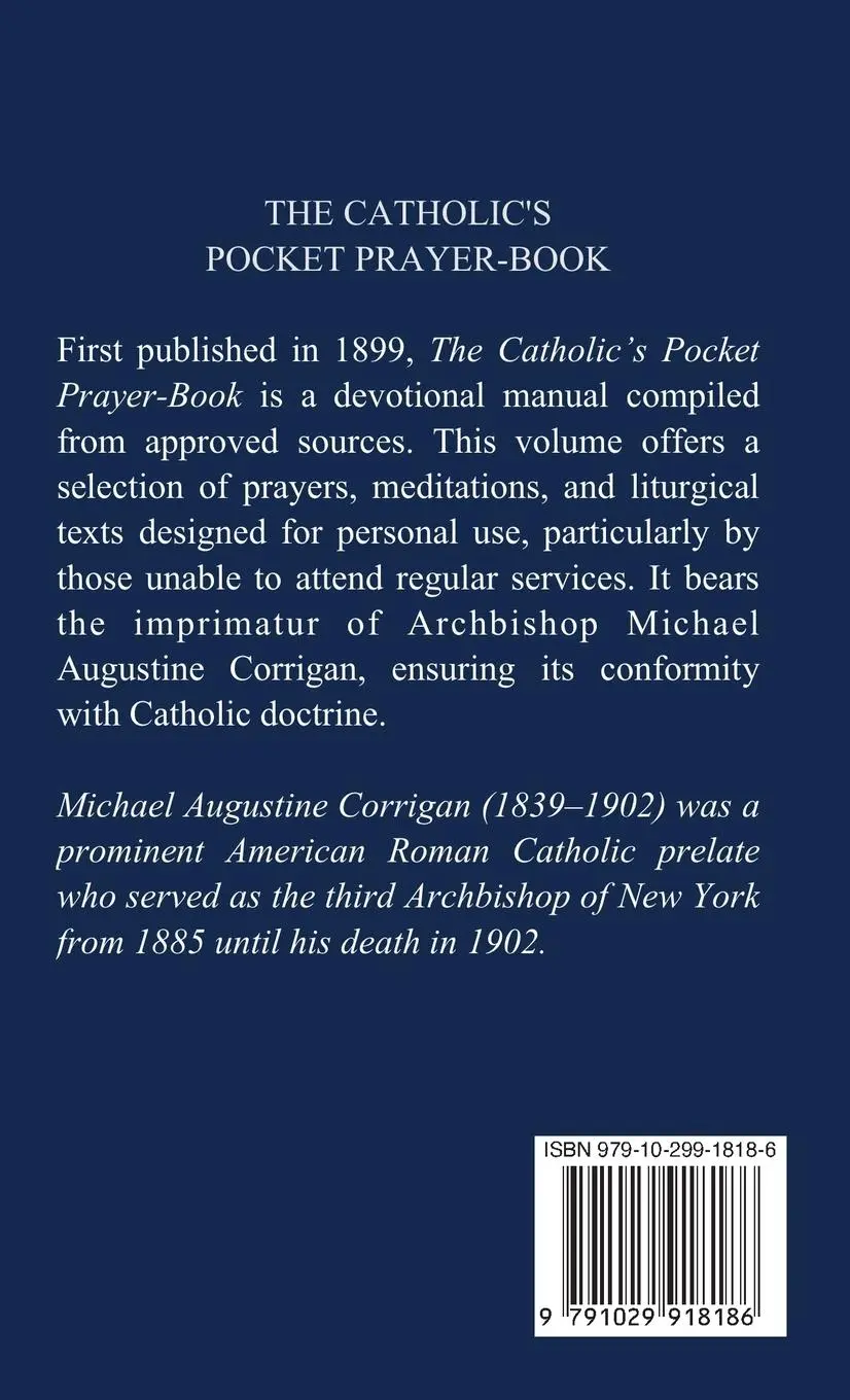 Rückseite: 9791029918186 | The Catholic's pocket prayer-book | Michael Augustine Corrigan | Buch