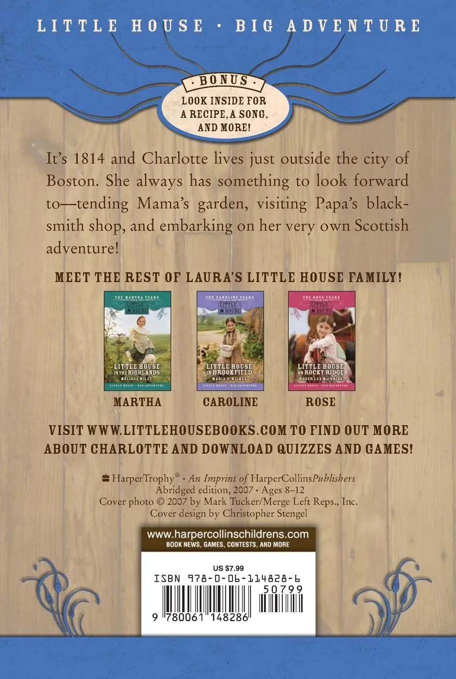 Rückseite: 9780061148286 | Little House by Boston Bay | Melissa Wiley | Taschenbuch | Englisch