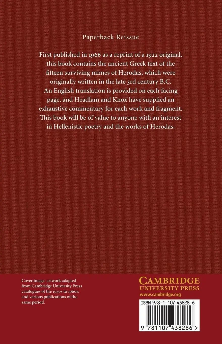 Rückseite: 9781107438286 | Herodas | The Mimes and Fragments | A. D. Knox | Taschenbuch | 2014