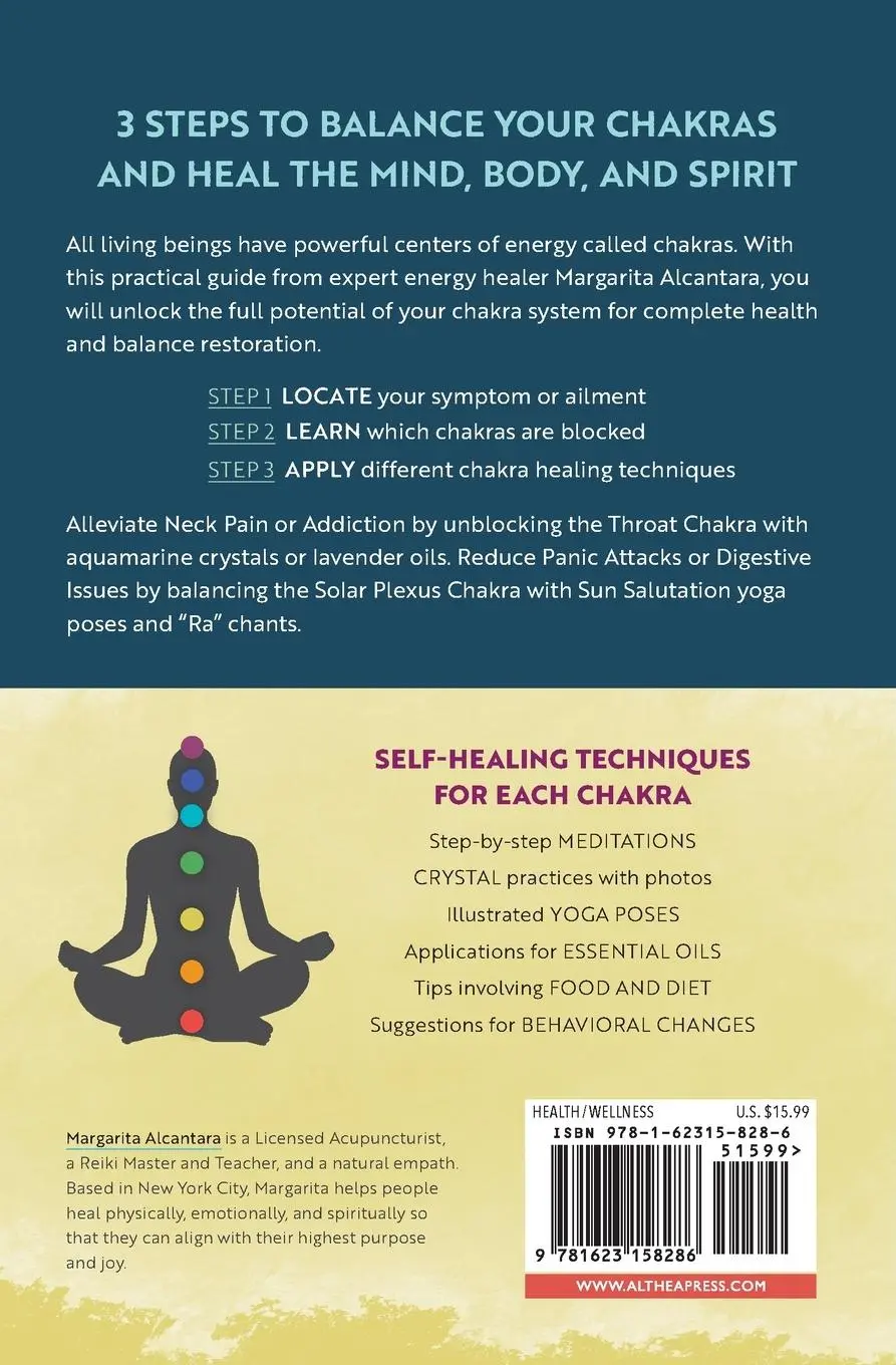 Rückseite: 9781623158286 | Chakra Healing | Margarita Alcantara | Taschenbuch | Englisch | 2017