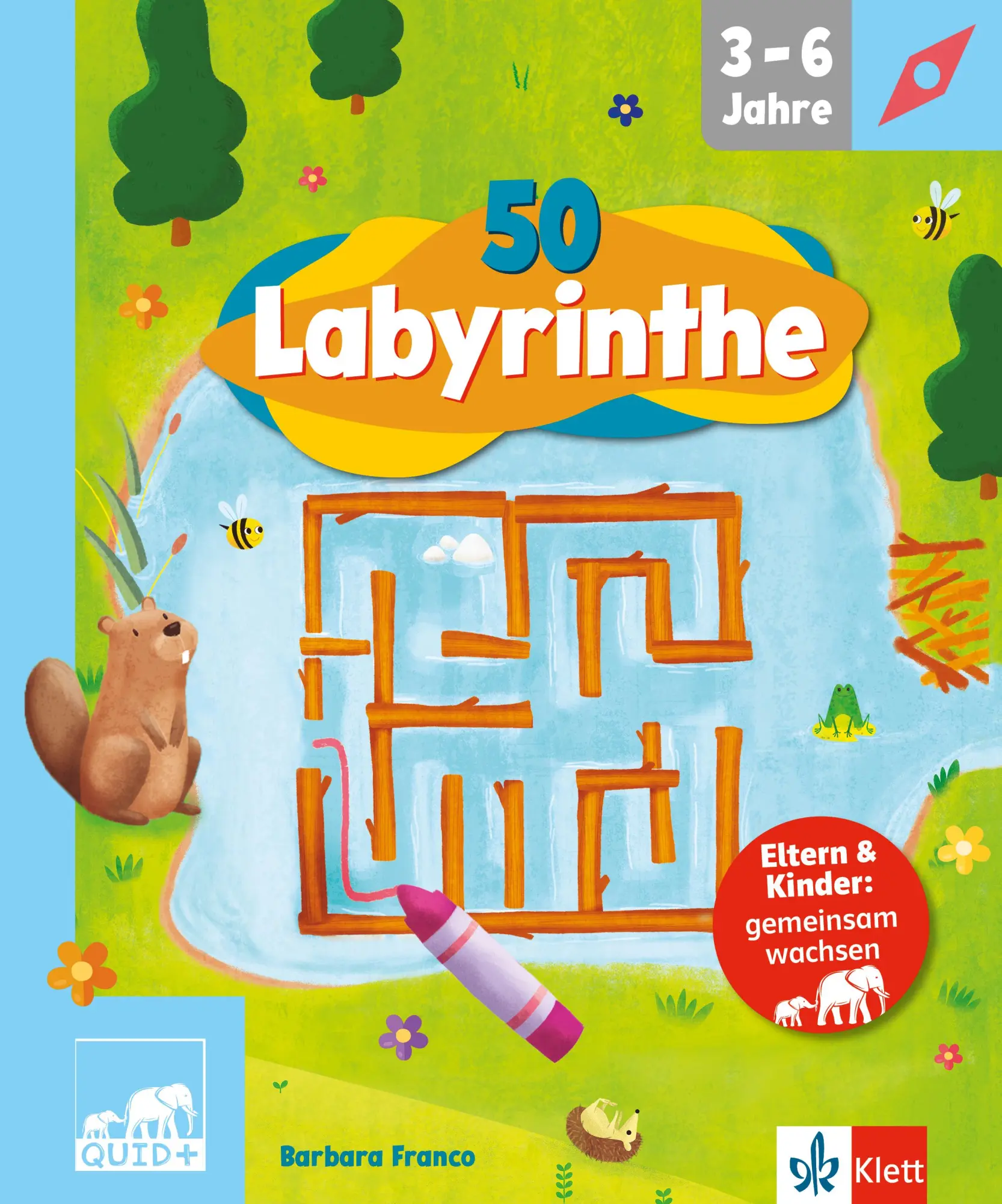 Cover: 9783129498286 | QUID+ 50 Labyrinthe | für Kinder von 3-6 Jahren mit Eltern-Guide