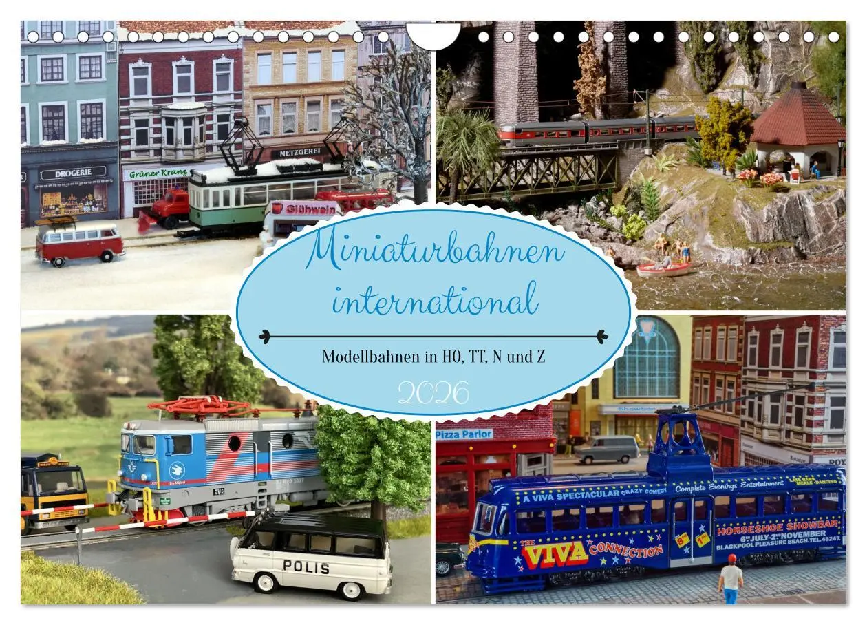 Cover: 9783457258286 | Miniaturbahnen international (Wandkalender 2026 DIN A4 quer),...