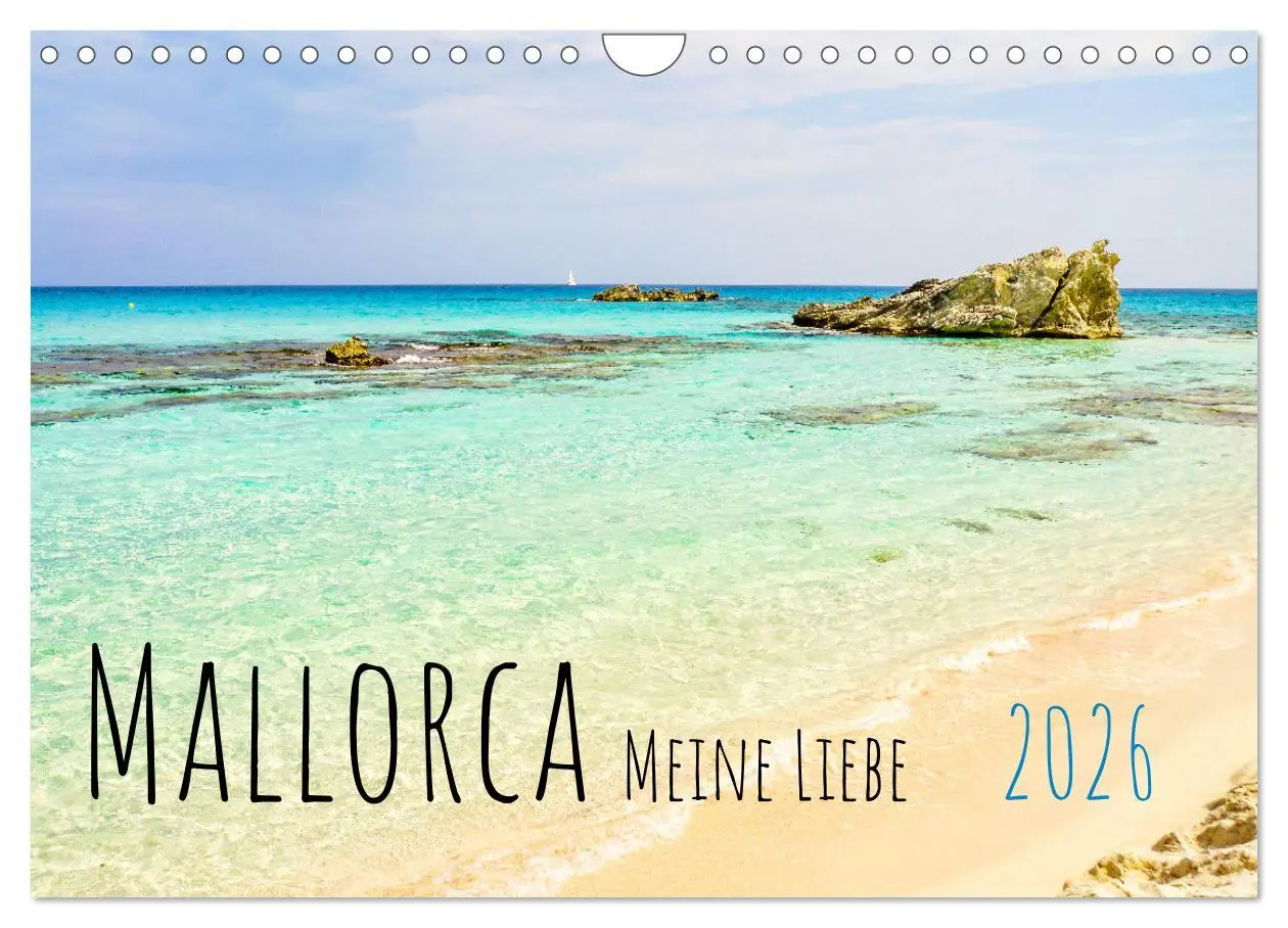 Cover: 9783457638286 | Mallorca Meine Liebe (Wandkalender 2026 DIN A4 quer), CALVENDO...