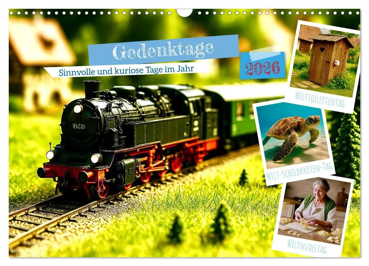 Cover: 9783516658286 | Gedenktage 2026. Sinnvolle und kuriose Tage im Jahr (Wandkalender...