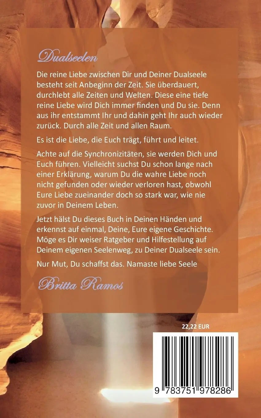 Rückseite: 9783751978286 | Dualseelen | Wenn der Himmel die Erde berührt | Britta Ramos | Buch