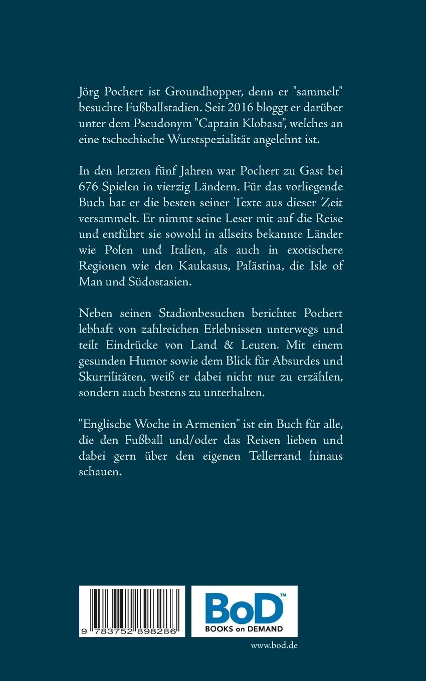 Rückseite: 9783752898286 | Englische Woche in Armenien | Jörg Pochert | Taschenbuch | Paperback