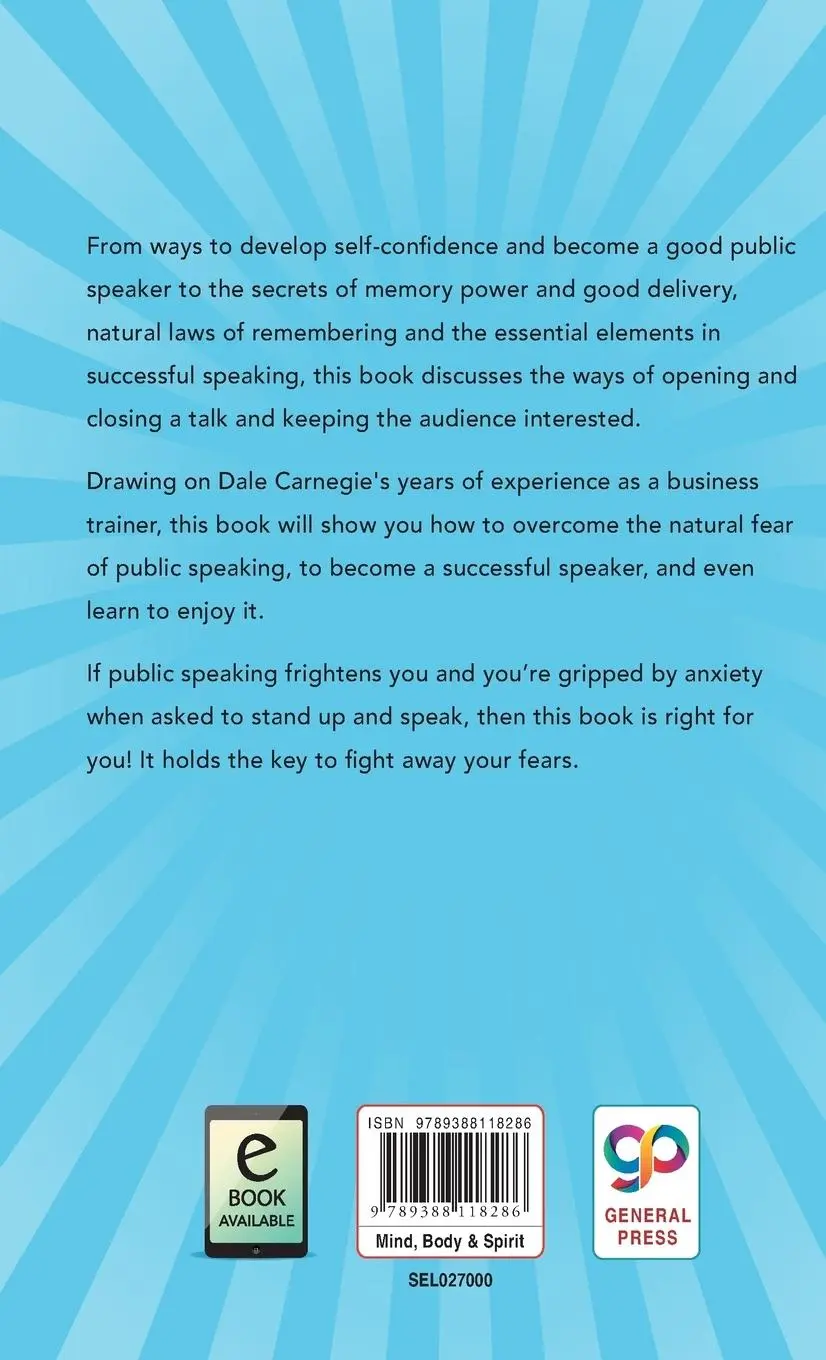 Rückseite: 9789388118286 | How to Develop Self Confidence and Improve Public Speaking | Carnegie