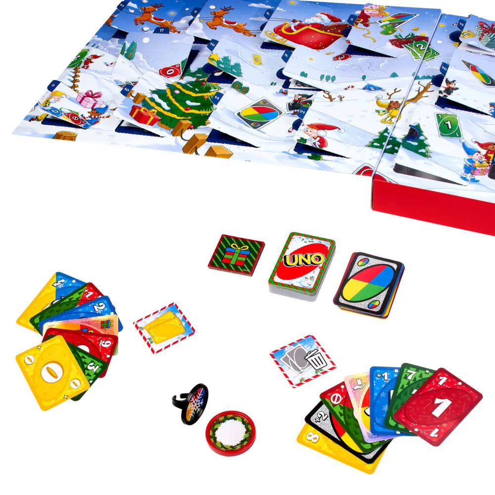 Bild: 194735398386 | UNO Adventskalender .JNL24 | Spiel | JNL24 | Deutsch | 2026 | Mattel