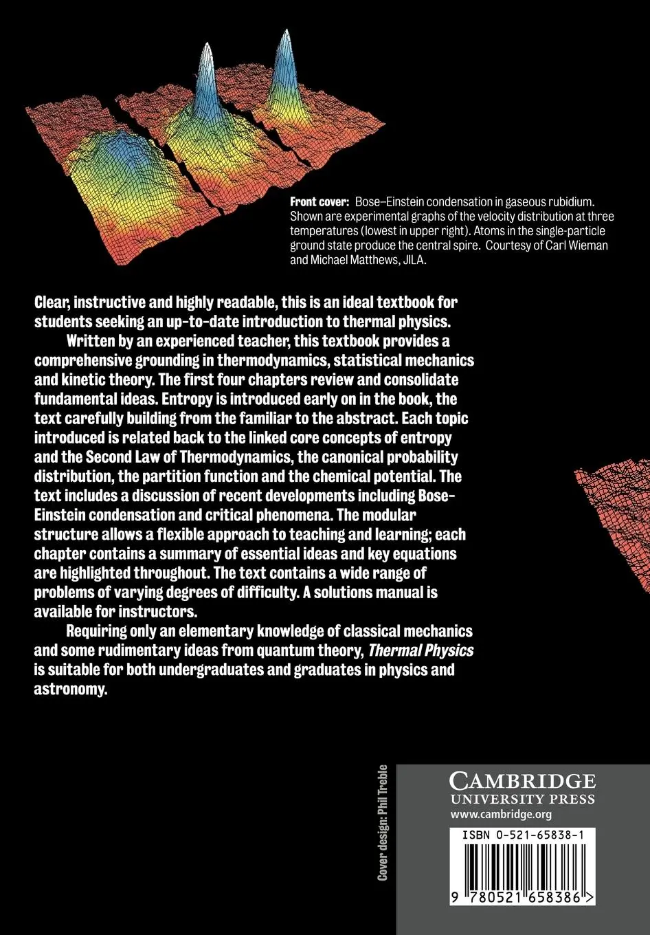 Rückseite: 9780521658386 | Thermal Physics | Ralph Baierlein | Taschenbuch | Englisch | 2006