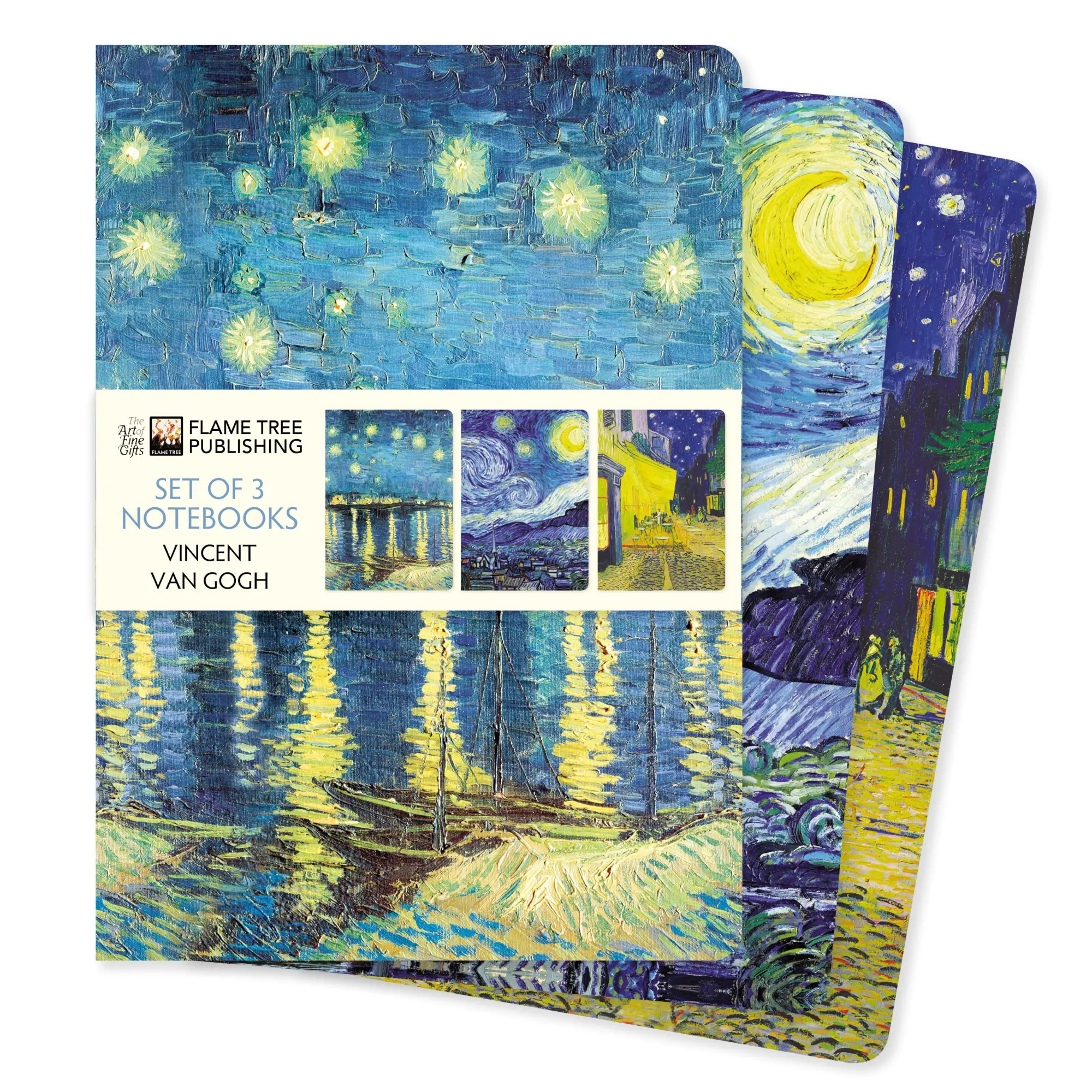 Cover: 9781804178386 | Vincent Van Gogh Set of 3 Standard Notebooks | Flame Tree Publishing