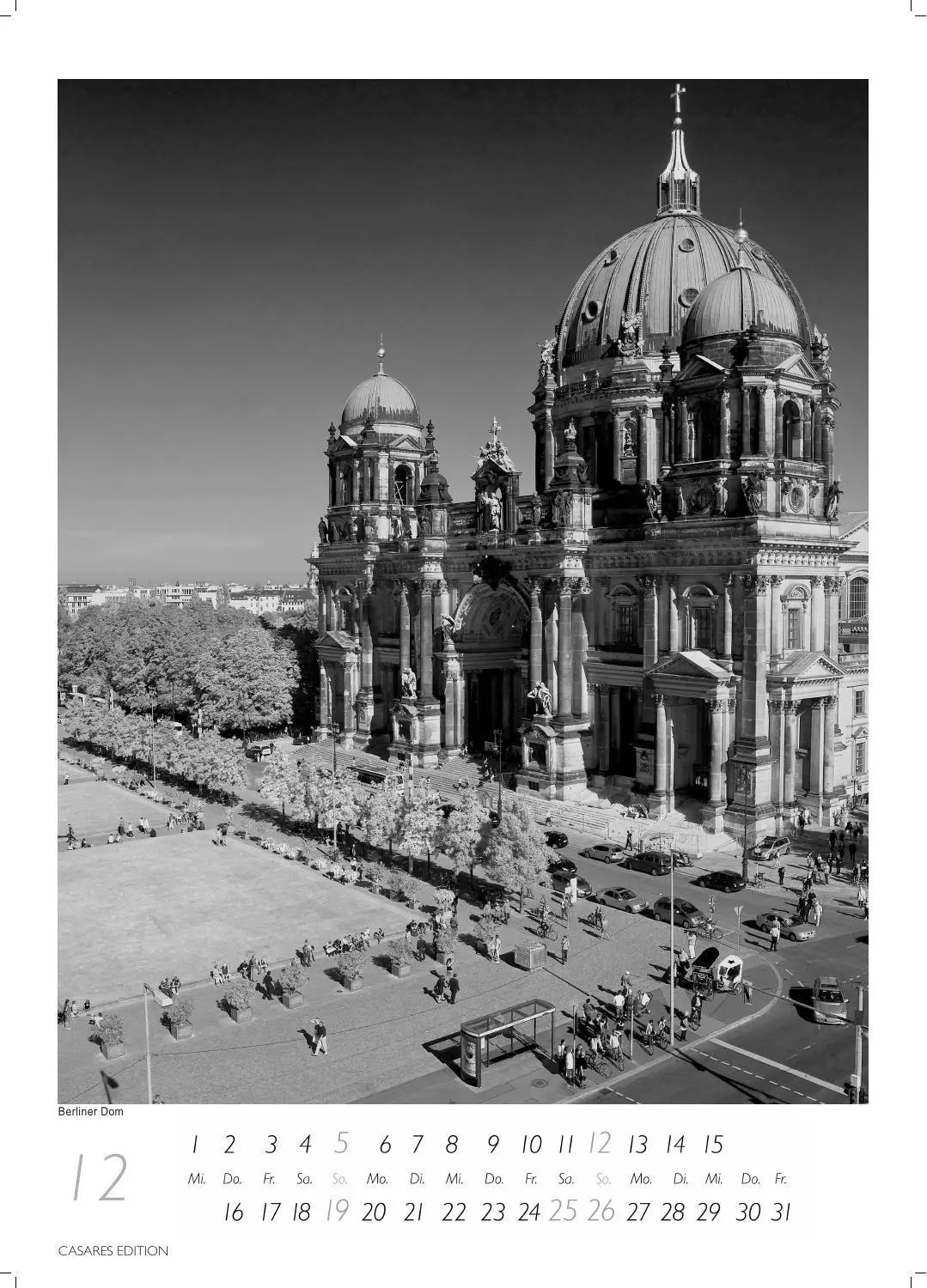 Bild: 9781835248386 | Berlin schwarz-weiss Kalender 2027 - Wandkalender Fotokalender...