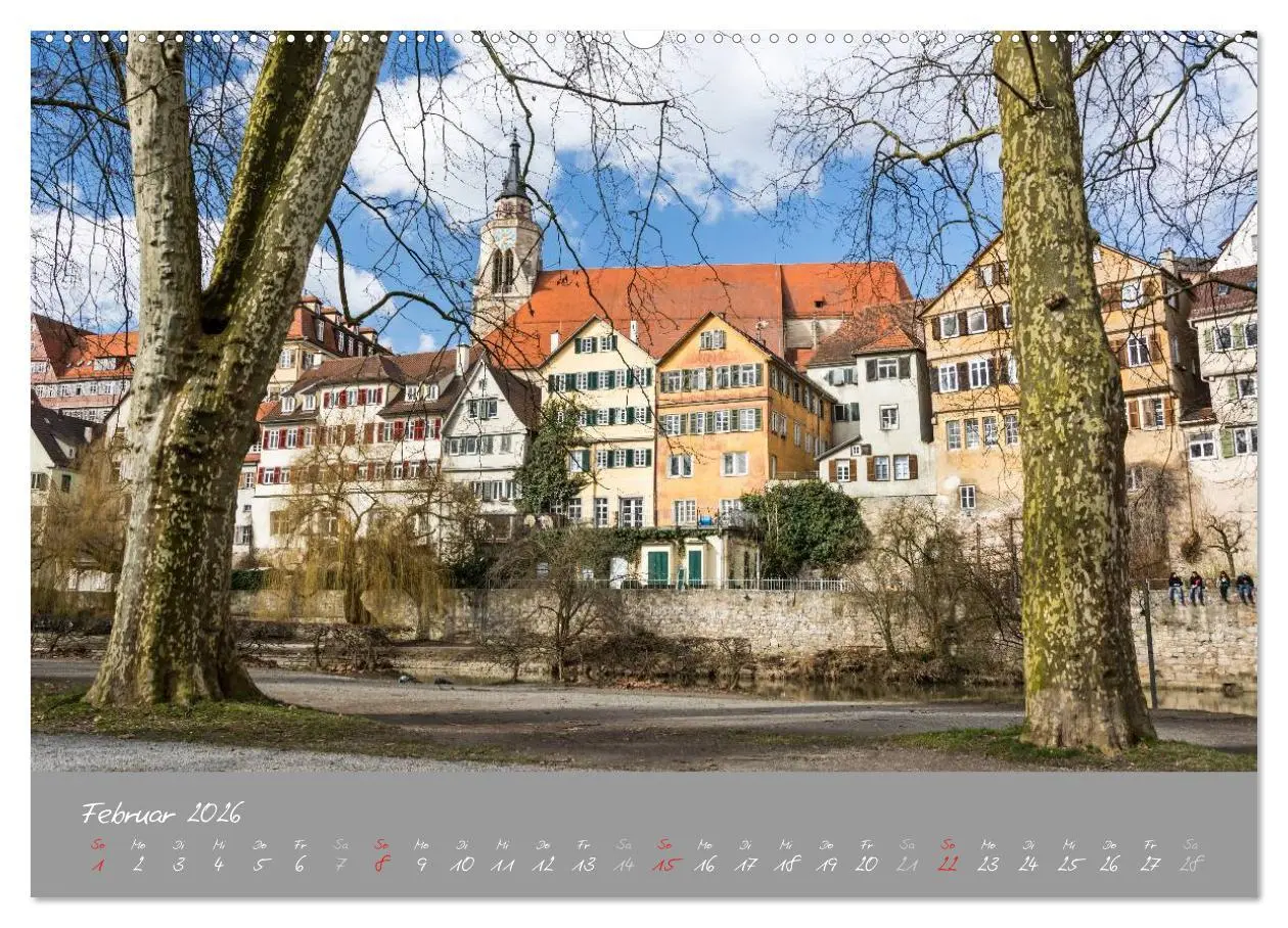 Bild: 9783516028386 | Zwölf Monate in Tübingen (hochwertiger Premium Wandkalender 2026...