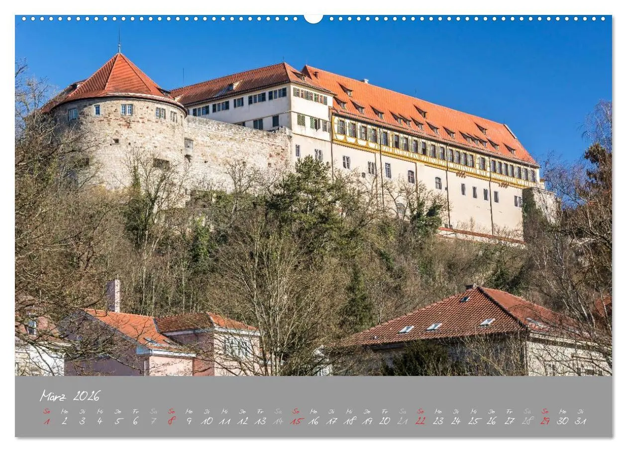 Bild: 9783516028386 | Zwölf Monate in Tübingen (hochwertiger Premium Wandkalender 2026...